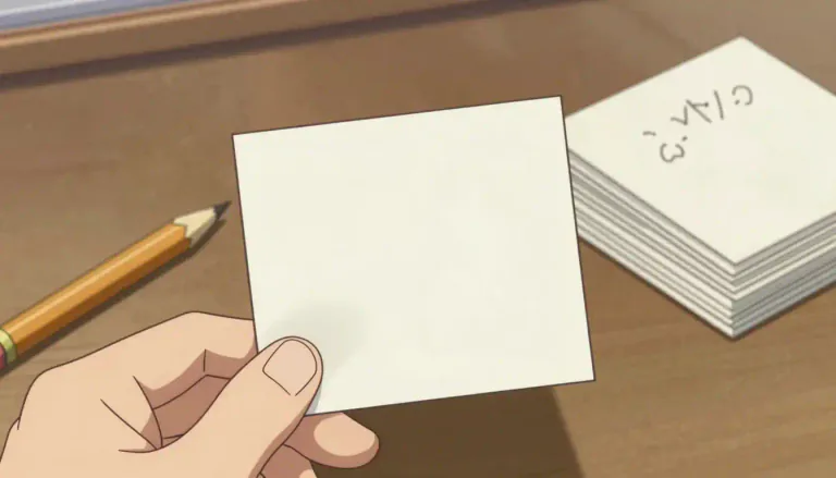 Visual representation of "notecard" - A small card designed for notes or short messages.