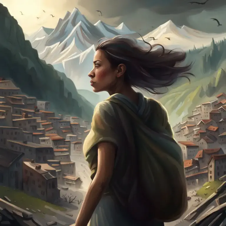 Visual representation of "flee" - To leave a place or a situation quickly in order to avoid something unpleasant.