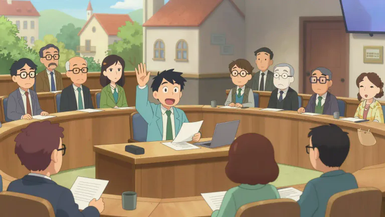 Visual representation of "councilmember" - A person who is a member of a local government council, responsible for making decisions and representing the interests of the community.