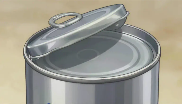 Visual representation of "tin" - A strong and light, silver-gray metal often used to make cans or containers