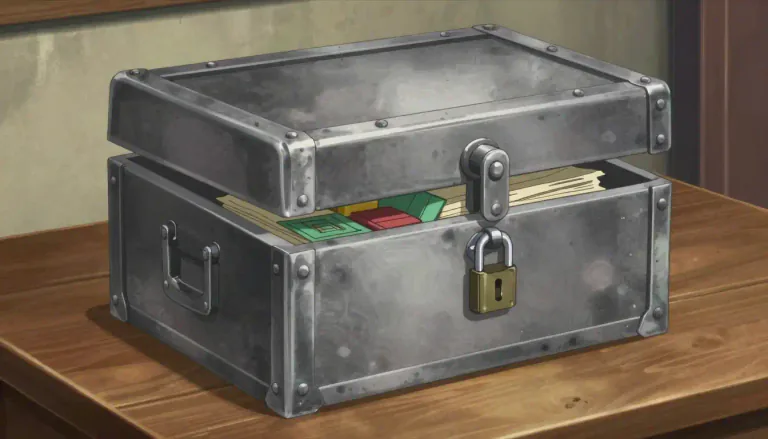 Visual representation of "strongbox" - A strongbox is a secure container designed for storing valuables and protecting them from theft or damage.