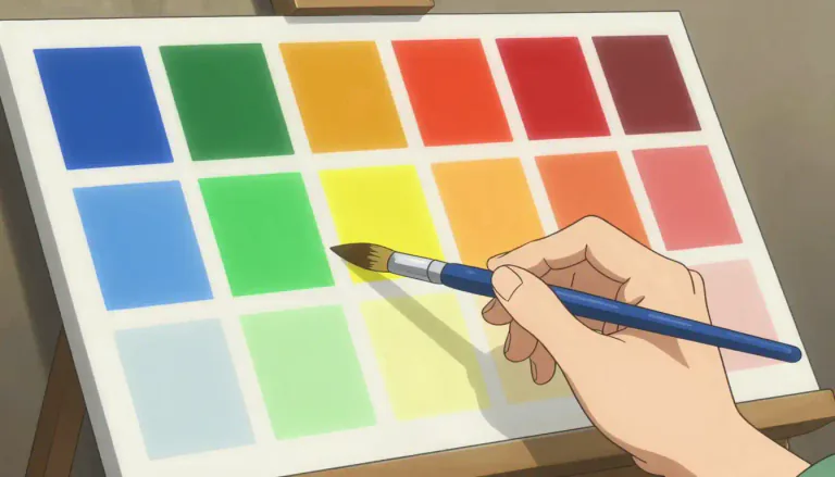 Visual representation of "chroma" - Chroma refers to the quality of a color that signifies its intensity and purity.