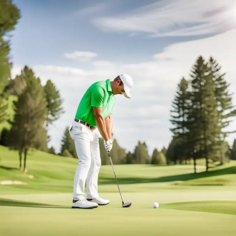 Visual representation of "waggle" - In golf, to move the club head up and down (to get a feel for the shot) before hitting the ball.