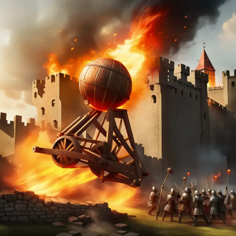 Visual representation of "fireball" - A searing hot liquid or substance, generally thrown or launched as a weapon.
