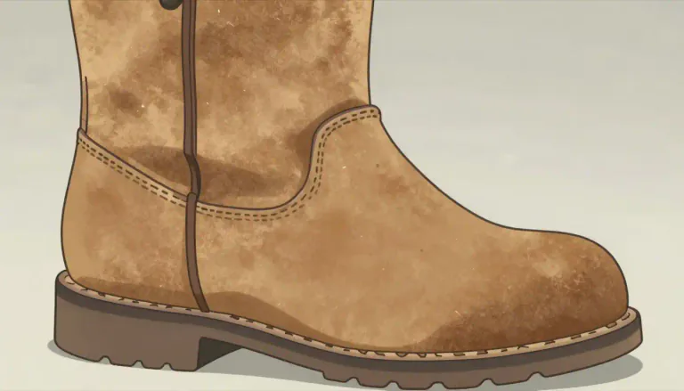 Visual representation of "nubuck" - Nubuck is a type of leather that has been sanded or buffed to produce a soft, velvety surface. It is more durable than suede because it is made from the outer side of the animal hide.
