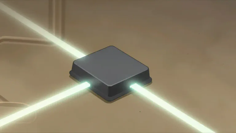 Visual representation of "diode" - A semiconductor device that can conduct electricity in one direction, used in various electronic circuits.