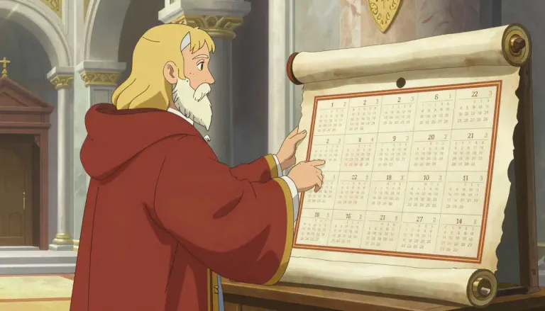 Visual representation of "gregorian" - Relating to the Gregorian calendar, which is the calendar currently used in most of the world and introduced by Pope Gregory XIII.