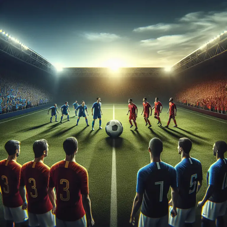 Visual representation of "opposition" - In sports or games, the team or player that you are competing against