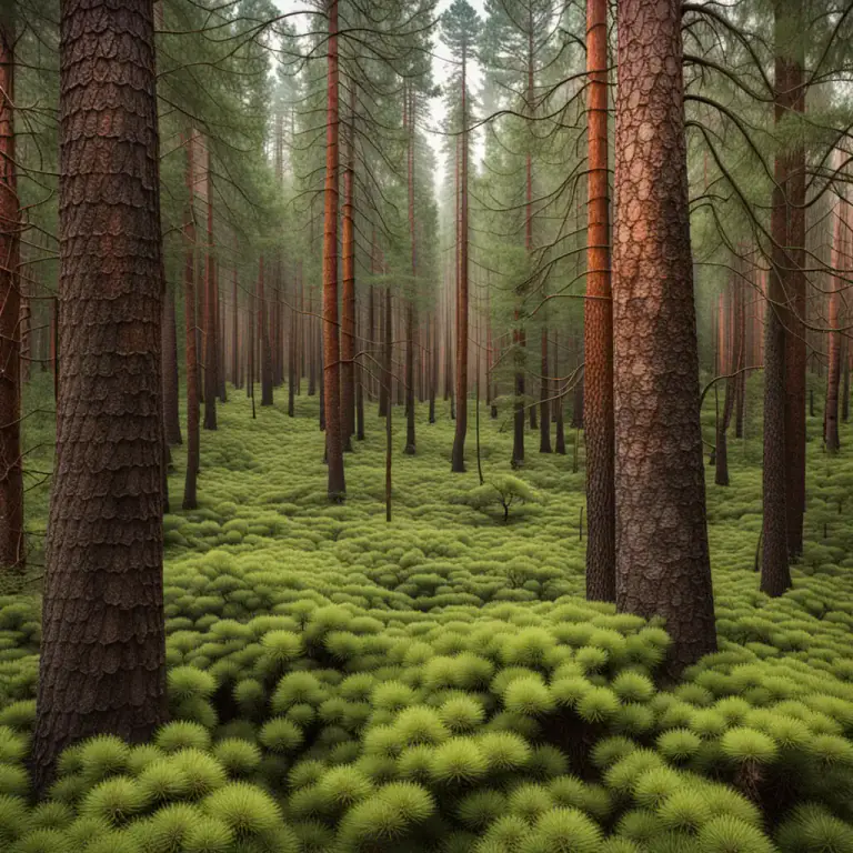 Visual representation of "needle" - A long, thin part of a plant, like that of a pine tree