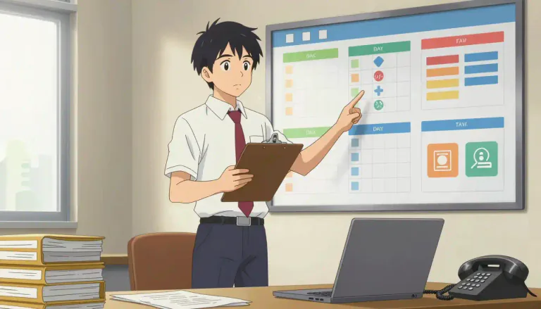 Visual representation of "administrator" - A person whose job is to manage and organize the activities of a business, institution, or a system.