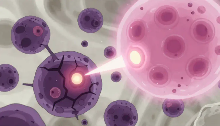Visual representation of "cytotoxicity" - Cytotoxicity refers to the capacity of a substance to kill or damage cells, often used in reference to cancer treatments.