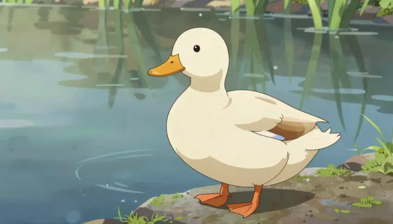 Visual representation of "duck" - A type of bird that lives near water and has a broad beak, short legs, and a large body.