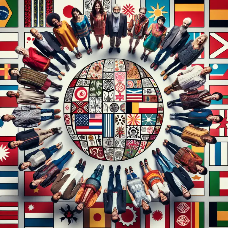 Visual representation of "race" - A group of people that come from the same family, culture or nation, or belong to the same group or class.