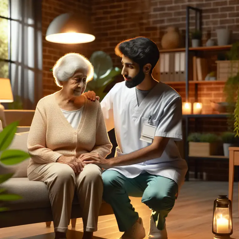 Visual representation of "home" - A place where people with specified needs can live and receive certain types of treatments