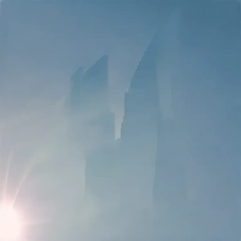 Visual representation of "silhouette" - To represent as a dark shape against a lighter background.