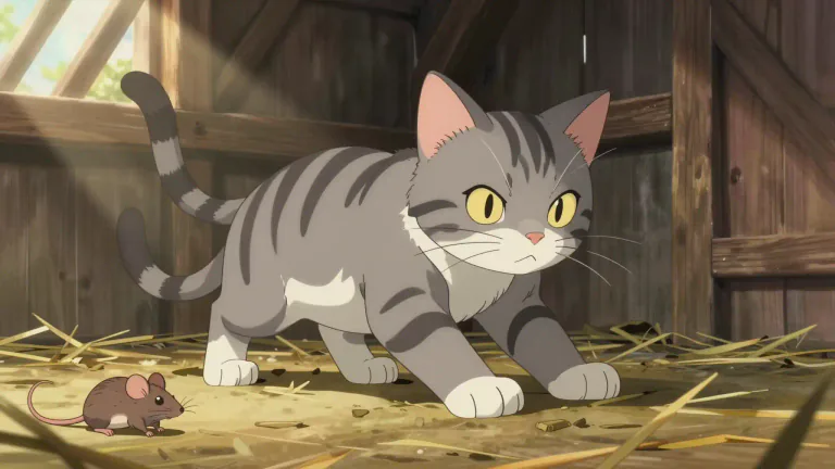 Visual representation of "mouser" - A cat or other animal that catches and kills mice.