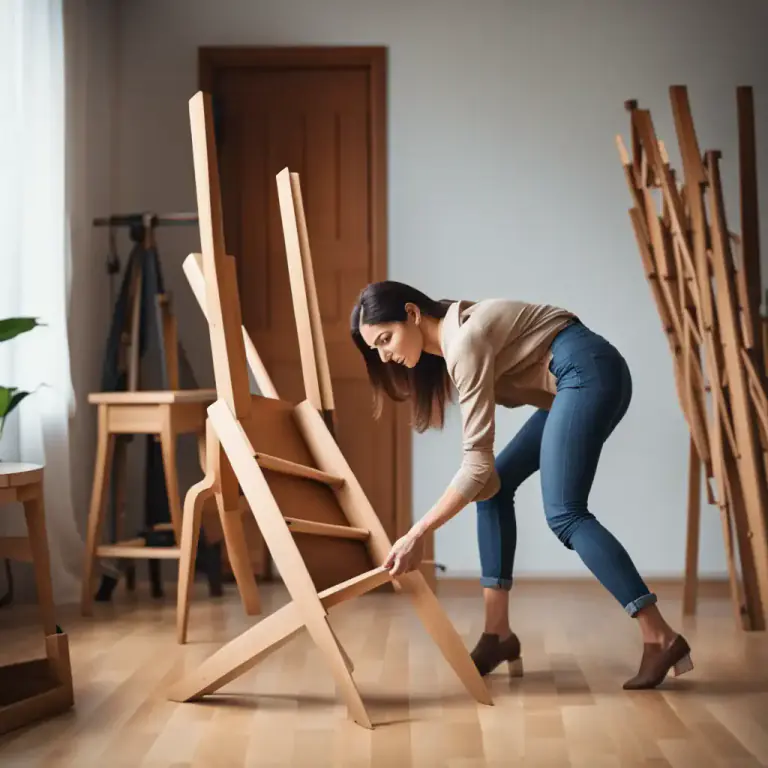 Visual representation of "set somebody/something on their/its feet" - To place something upright