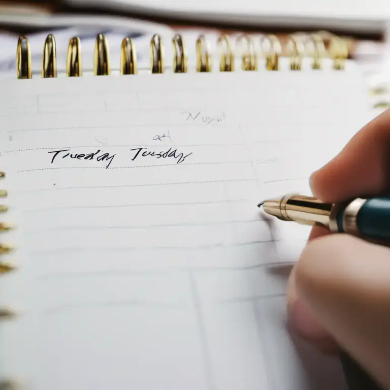 Visual representation of "ink in" - To schedule and confirm a time or event.