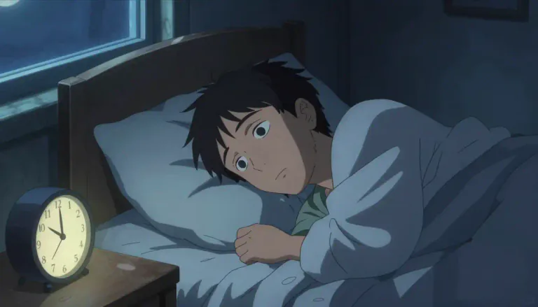Visual representation of "insomnia" - The condition of not being able to sleep well on a regular basis.