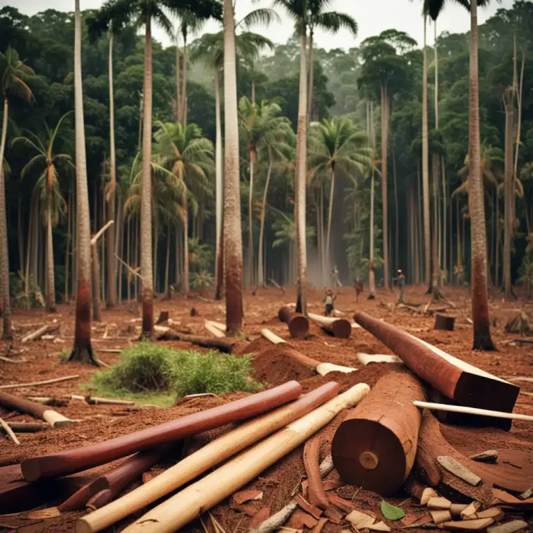 Visual representation of "mahogany" - A tropical tree that produces mahogany timber.