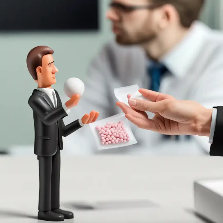 Visual representation of "sugar/sweeten the pill" - To make bad news, a harsh judgement, or a difficult task easier to accept by accompanying it with something pleasant or advantageous
