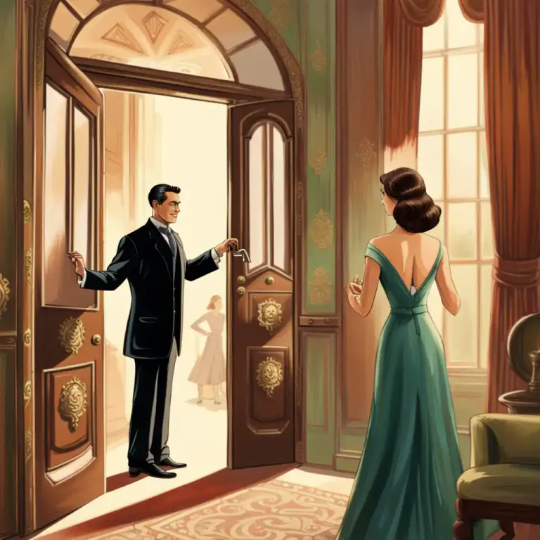 Visual representation of "chivalry" - Polite, kind, and careful behavior, especially towards women