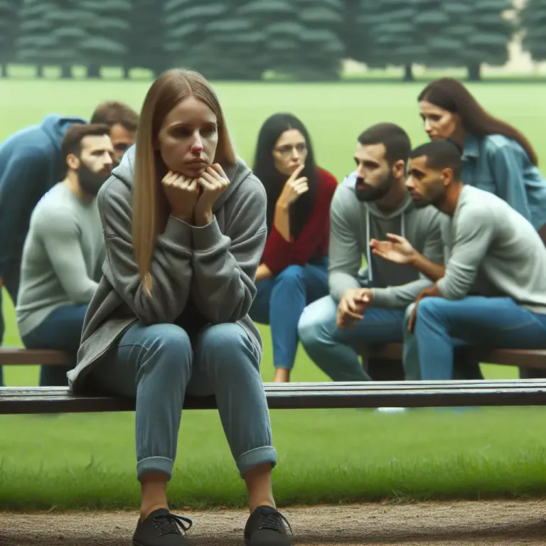 Visual representation of "stigmatization" - The action of marking someone as unworthy or disgraced.