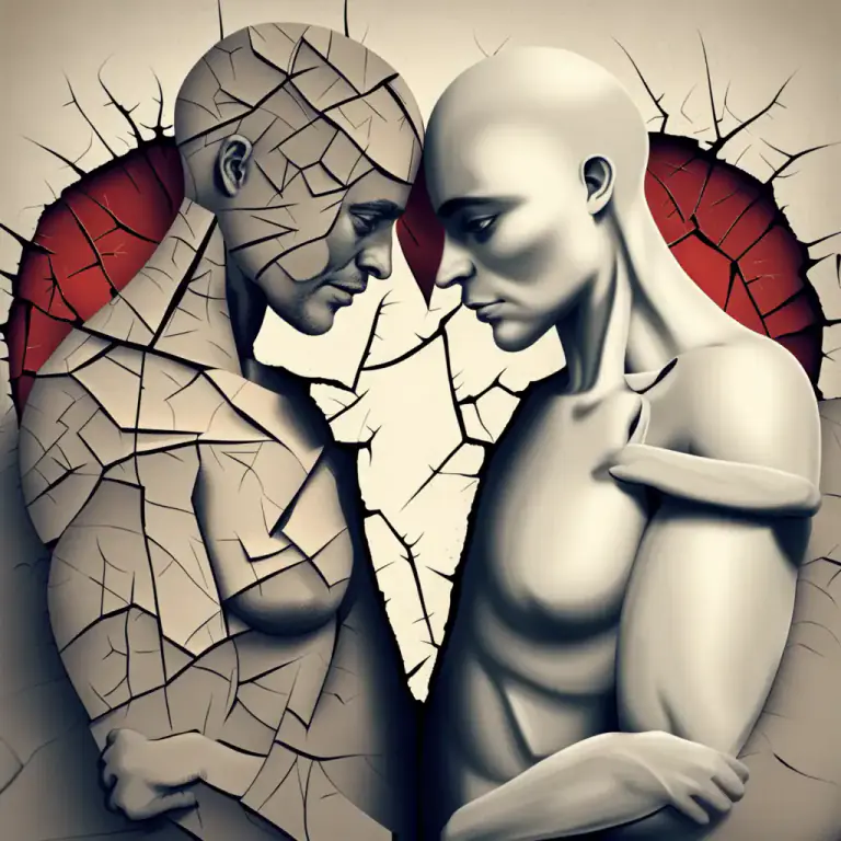Visual representation of "there’s little/no love lost between A and B" - If there is little or no love lost between two people, they dislike each other intensely.
