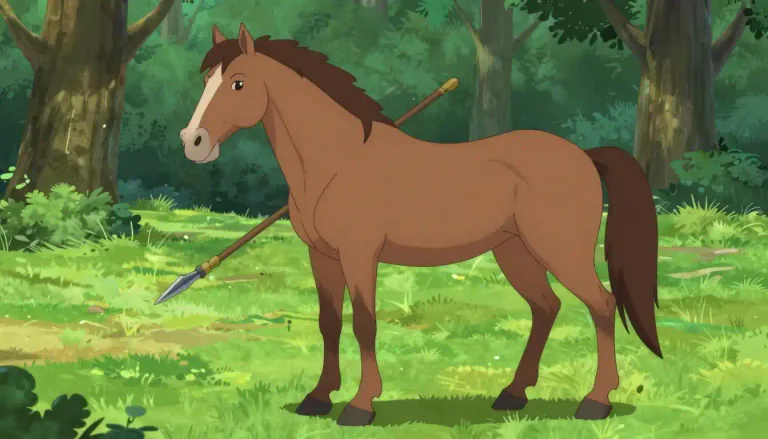 Visual representation of "centaur" - A creature in Greek mythology with the upper body of a human and the lower body of a horse.