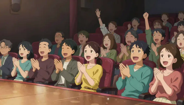 Visual representation of "applause" - Clapping hands or other ways to show approval or enjoyment for a performance