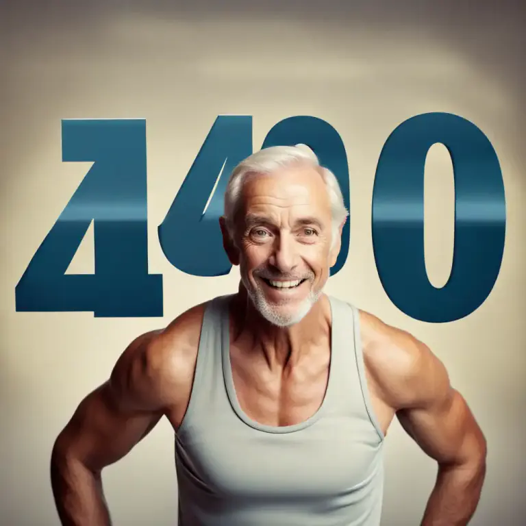 Visual representation of "be pushing 40, 50, etc." - To be nearly a certain age, especially a significant one like 40, 50, 60 etc.