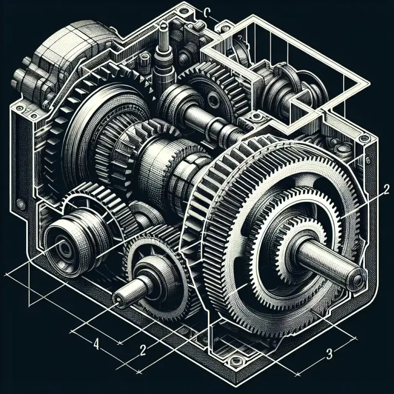 Visual representation of "idler" - A mechanical device, such as a gear or pulley, used to transmit the rotation of the main shaft to other parts of a machine