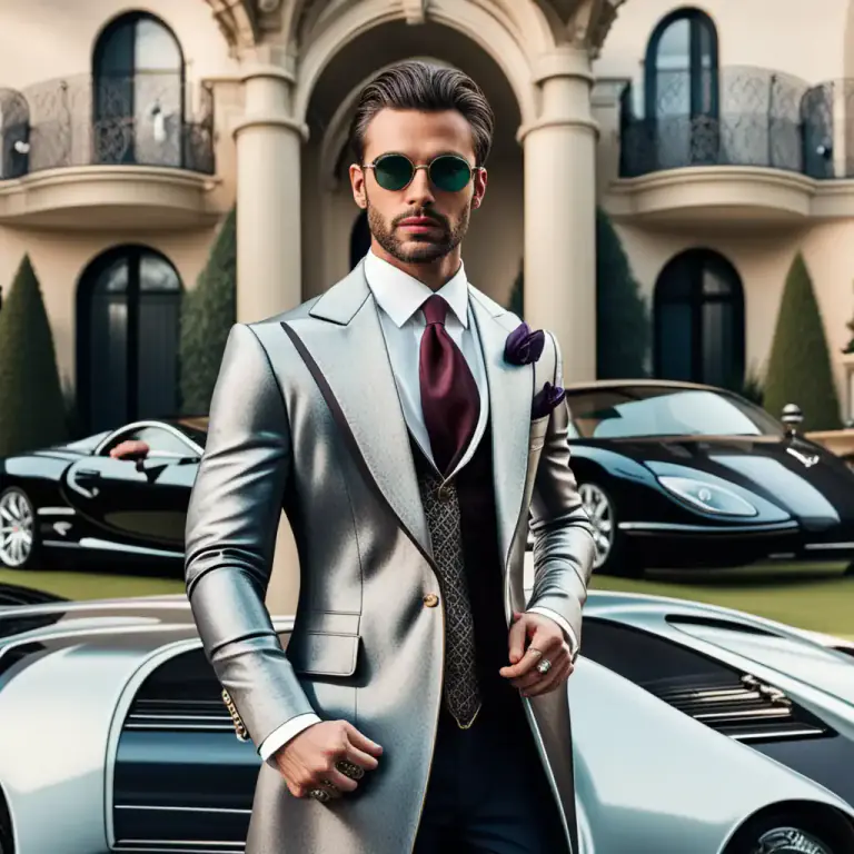 Visual representation of "ostentatious" - Intentionally attracting attention or showy.