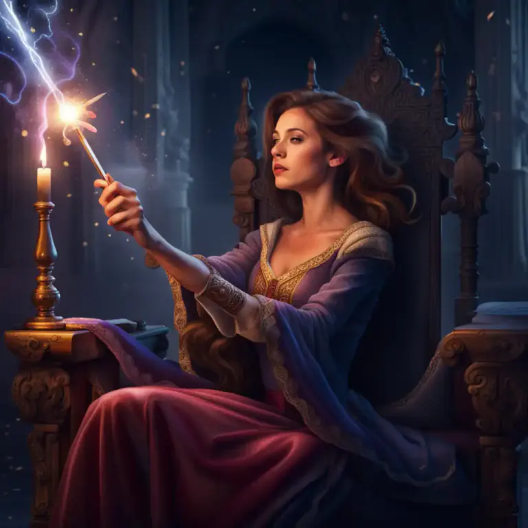Visual representation of "charm" - Use magic on; cast a spell on.