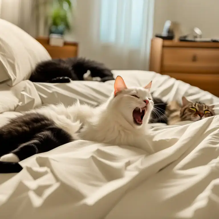 Visual representation of "first up" - To be the first to get out of bed in the morning.