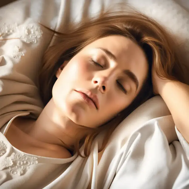 Visual representation of "lie down" - To move into a position where your body is flat, usually in order to sleep or rest