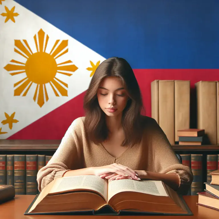 Visual representation of "filipino" - Relating to the Philippines or their language