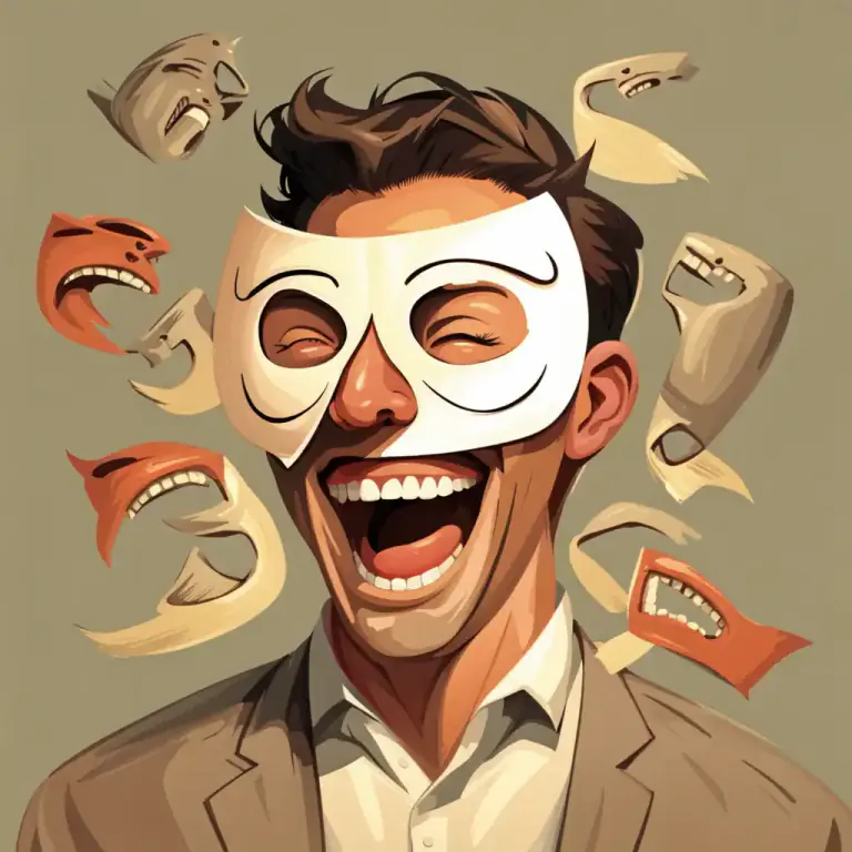 Visual representation of "hide behind" - To use someone or something as a protection against criticism or punishment