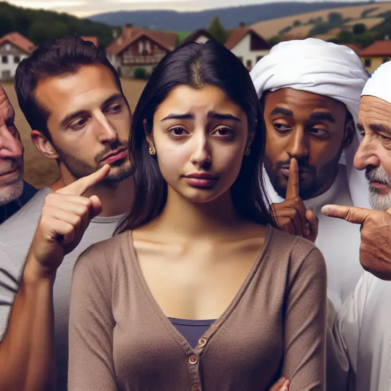 Visual representation of "stigmatize" - To mark or brand someone or something as disgraceful