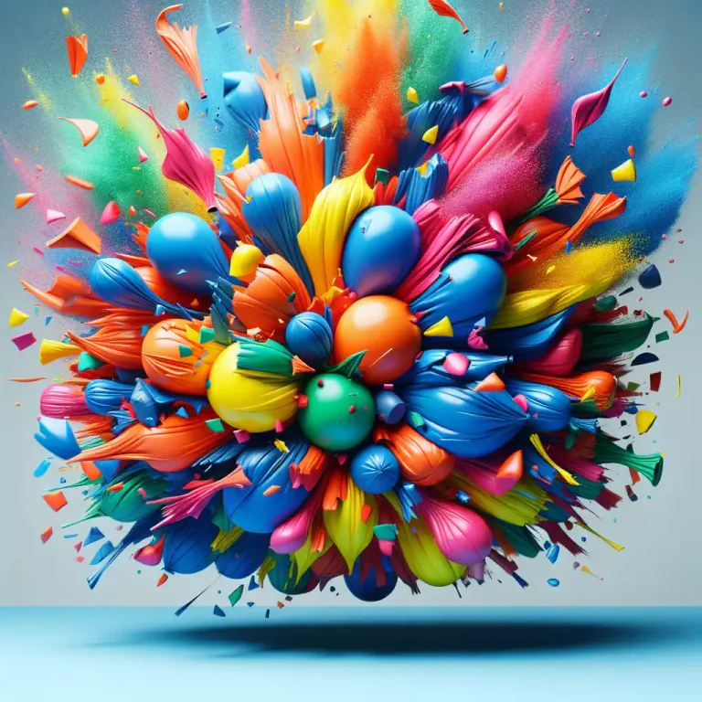 Visual representation of "burst open" - To reveal or show suddenly