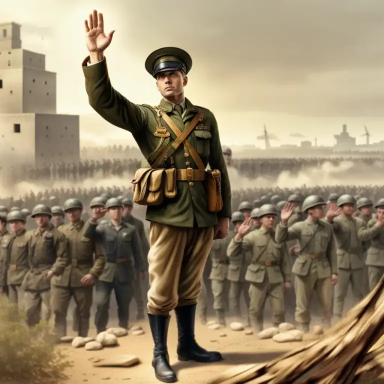 Visual representation of "parole" - A promise or pledge, especially in a military context.