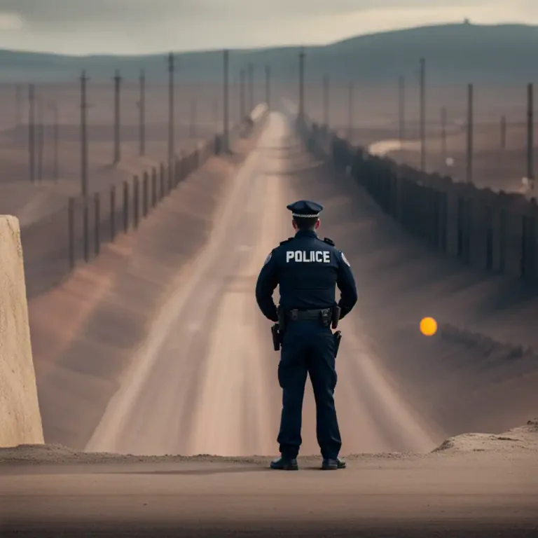 Visual representation of "extraterritorial" - Covering an area outside the normal boundaries, such as the jurisdiction of a law enforcement agency.