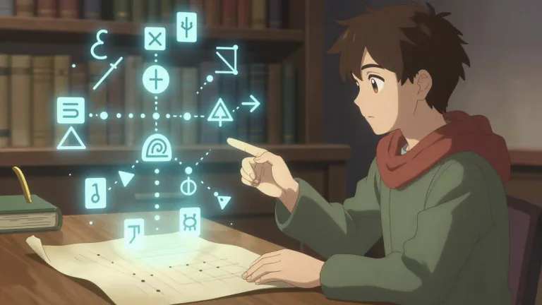 Visual representation of "notation" - A system of symbols or signs used to represent something