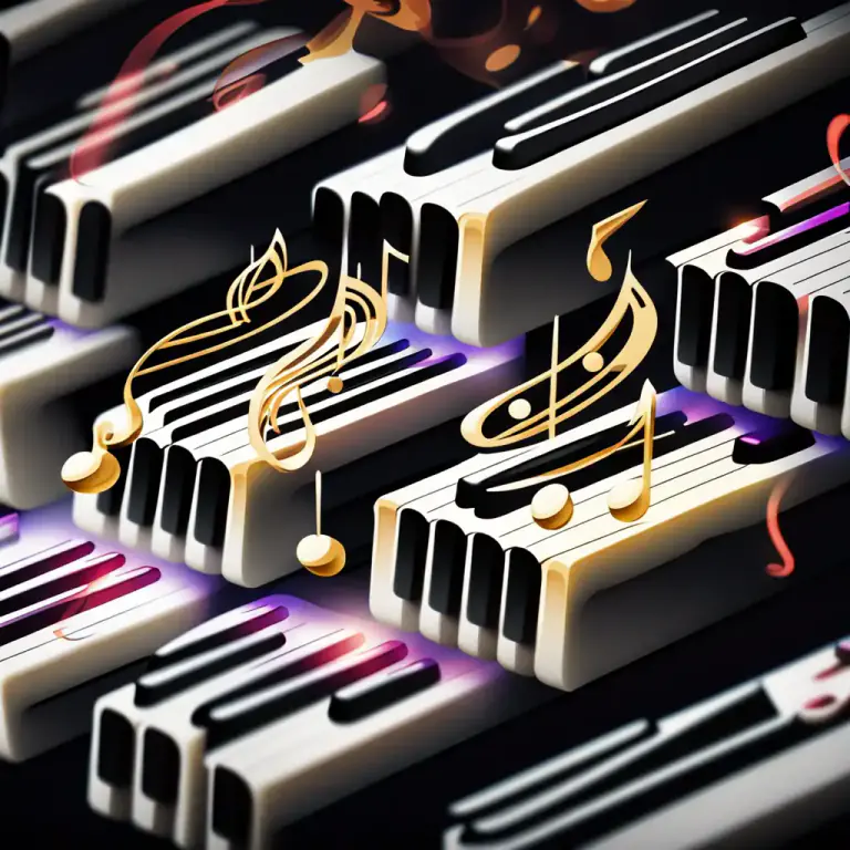 Visual representation of "seventh" - In music, relating to an interval spanning seven consecutive notes in a diatonic scale