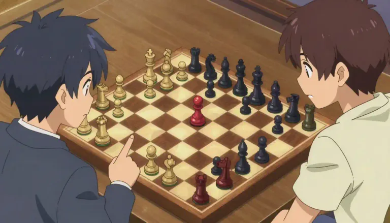 Visual representation of "chess" - A board game for two players who move their 16 pieces according to specific rules; the objective is to checkmate the opponent's king.