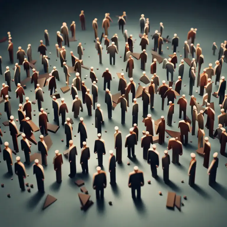 Visual representation of "splinter" - A small or minor division in a larger group
