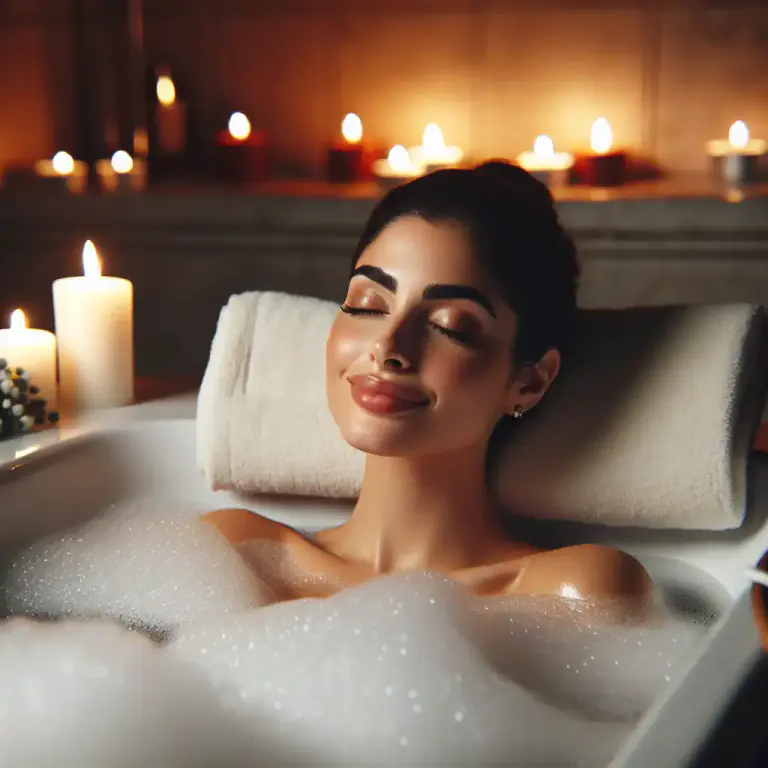 Visual representation of "languorous" - Relating to a pleasant feeling of being relaxed