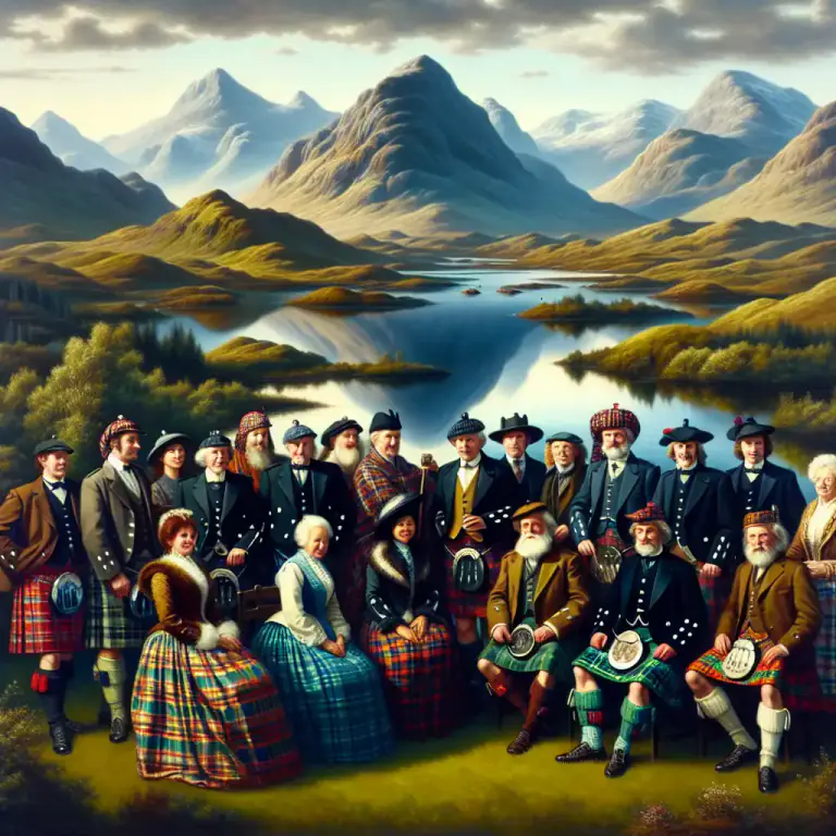 Visual representation of "scots" - The people from Scotland.
