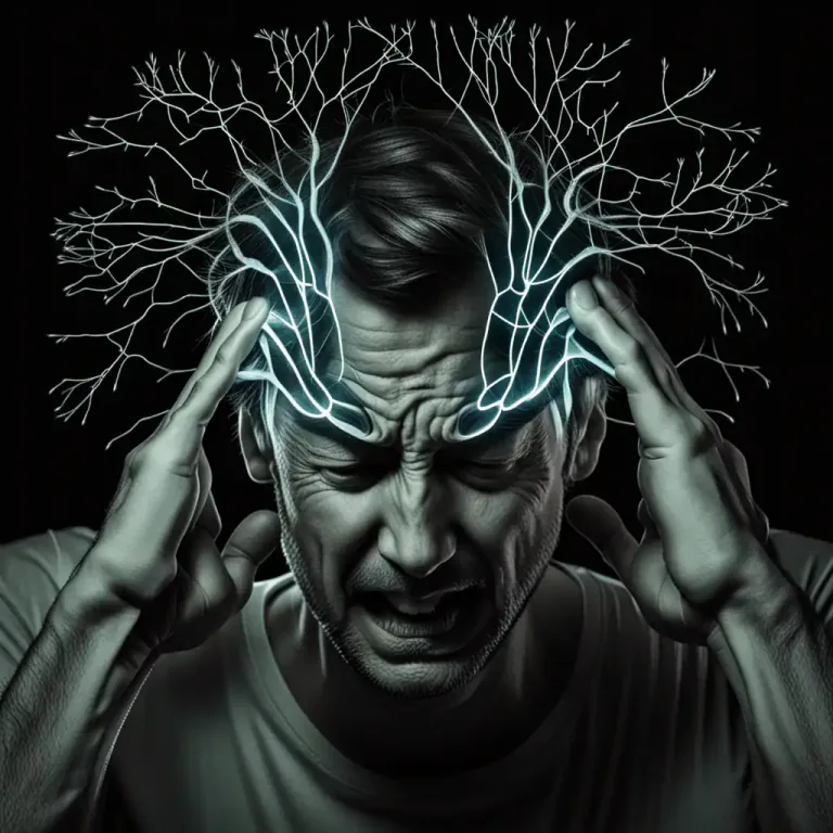 Visual representation of "nervous" - Related to the nerves or nervous system