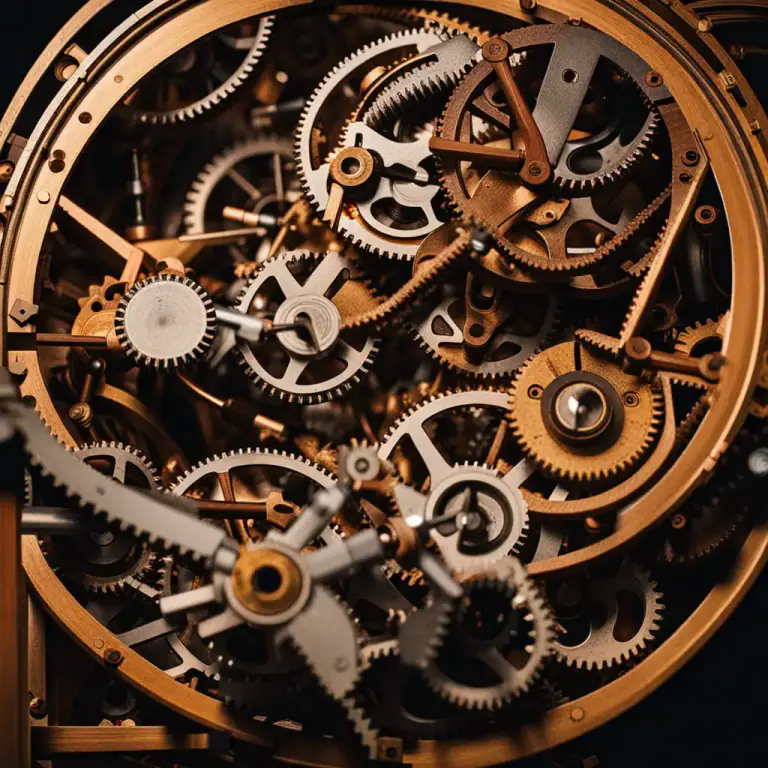 Visual representation of "apparatus" - Parts inside a machine that make it work.